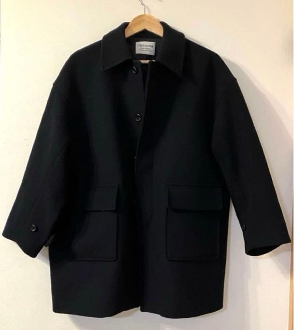 アーバンリサーチFORK & SPOON バルカラーミドルコート　濃いネイビー