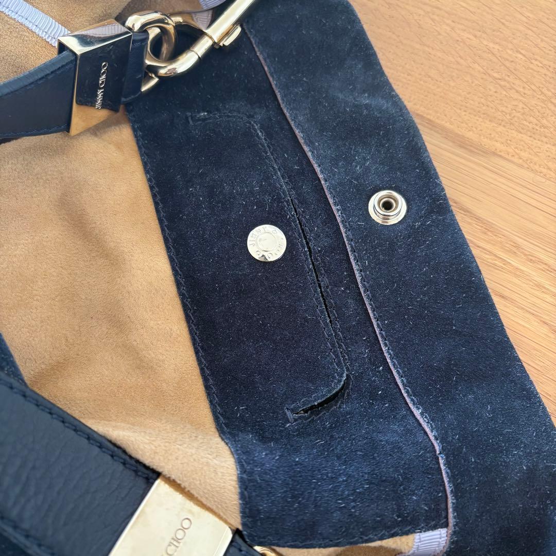 Jimmy Choo スエードレザー ショルダーバッグ