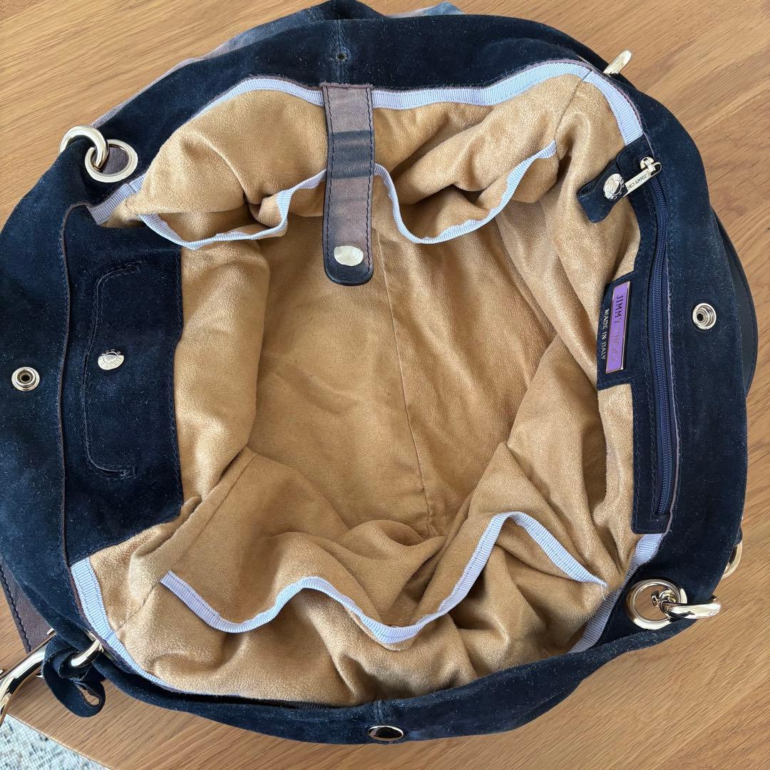 Jimmy Choo スエードレザー ショルダーバッグ