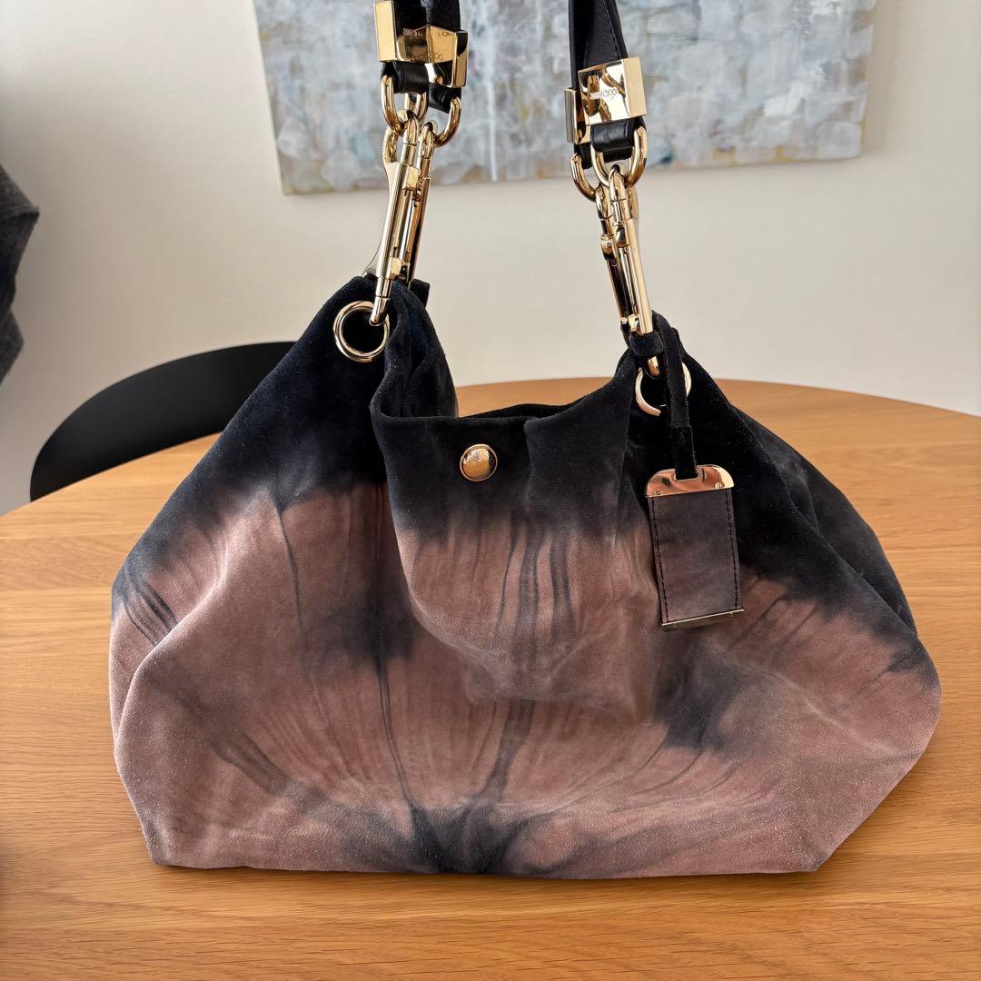 Jimmy Choo スエードレザー ショルダーバッグ