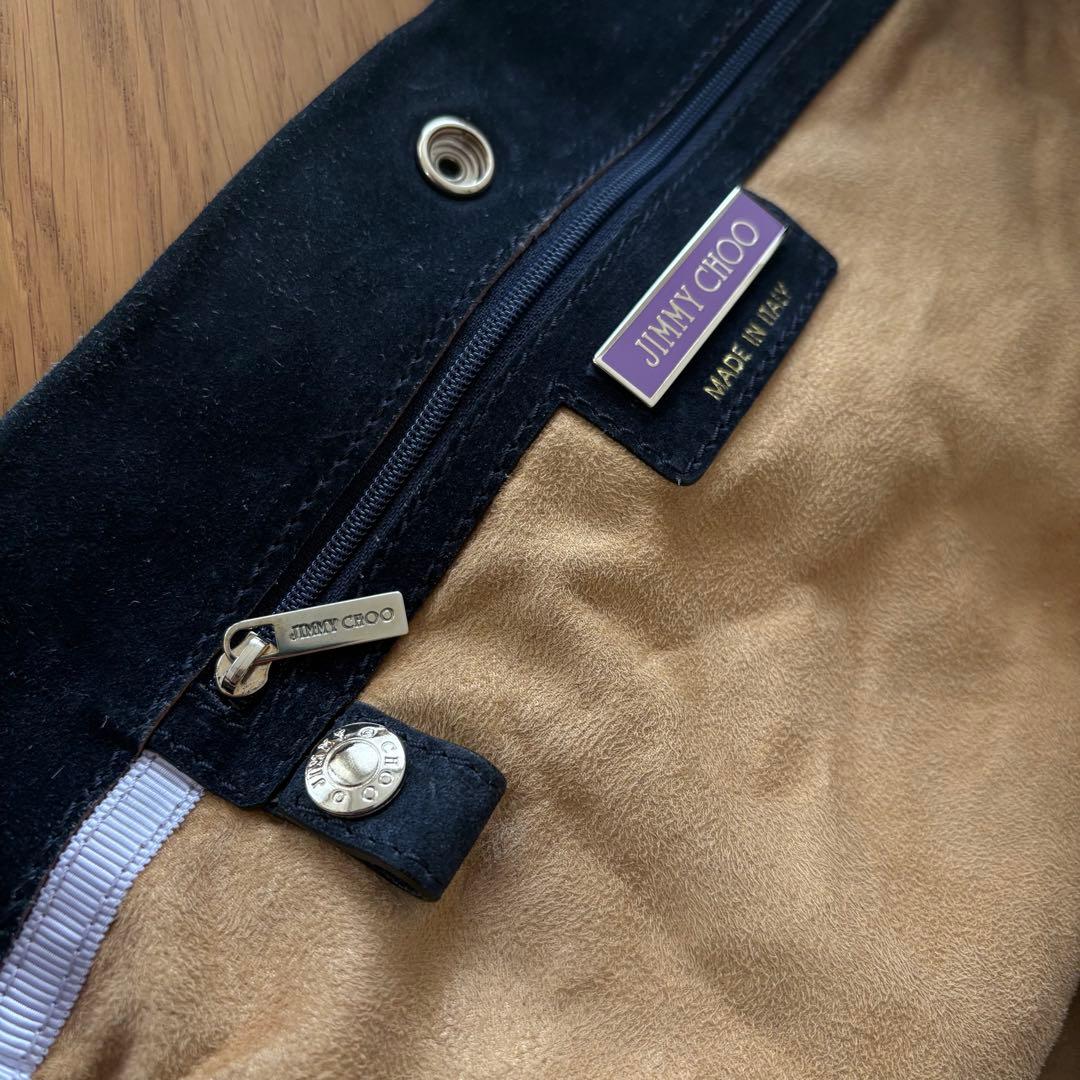 Jimmy Choo スエードレザー ショルダーバッグ