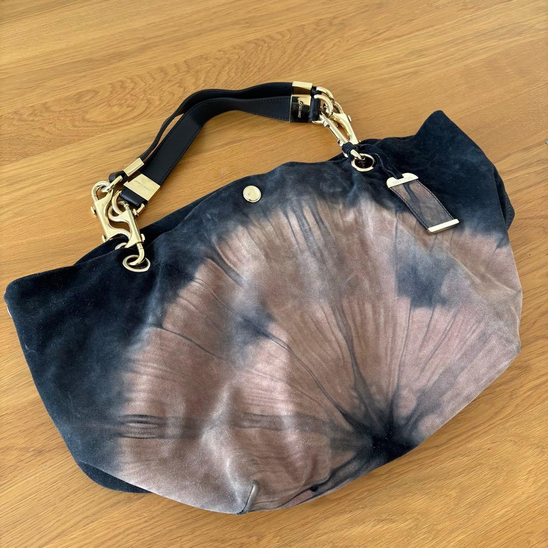 Jimmy Choo スエードレザー ショルダーバッグ