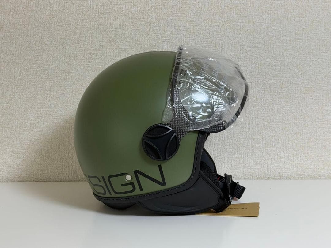 MOMO FGTR Classic ジェットヘルメット マットグリーン Lサイズ