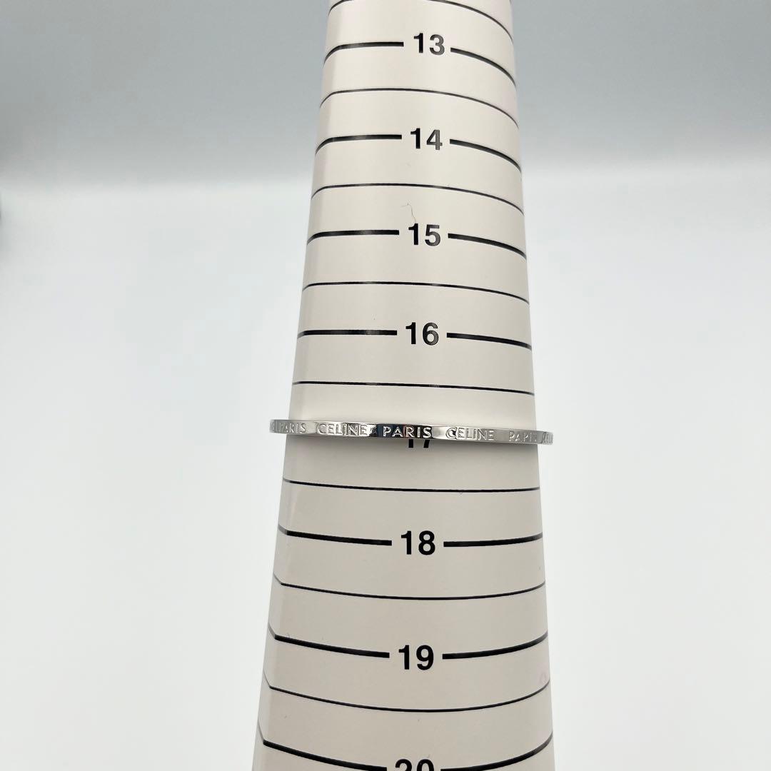 【極美品/現行/完売品】CELINE セリーヌ バングル シンカフ ロジウム