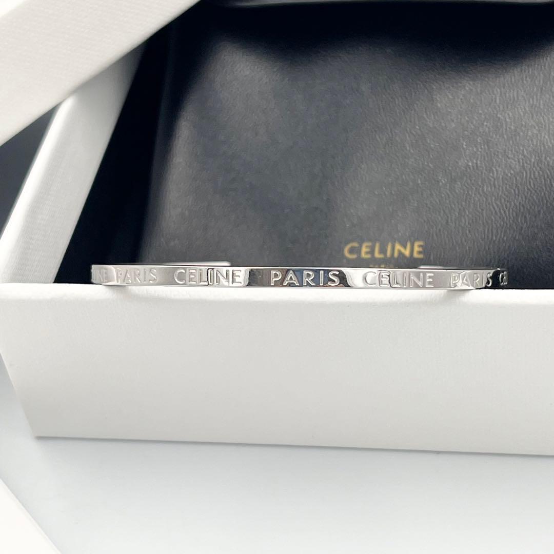 【極美品/現行/完売品】CELINE セリーヌ バングル シンカフ ロジウム