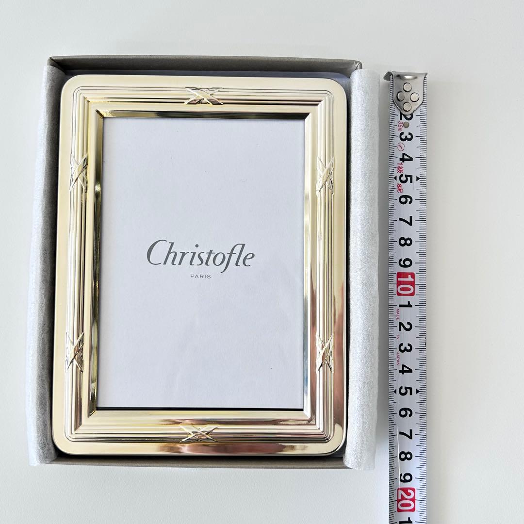 未使用 クリストフル Christofle リュバン フォトフレーム ゴールド