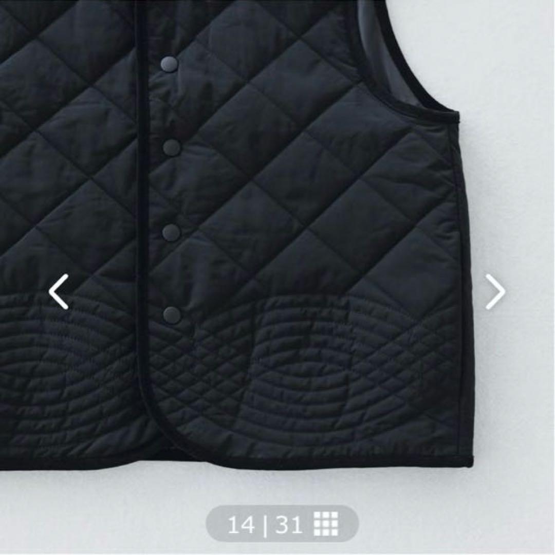 北欧暮らしの道具店　キルティングベスト　ブラック