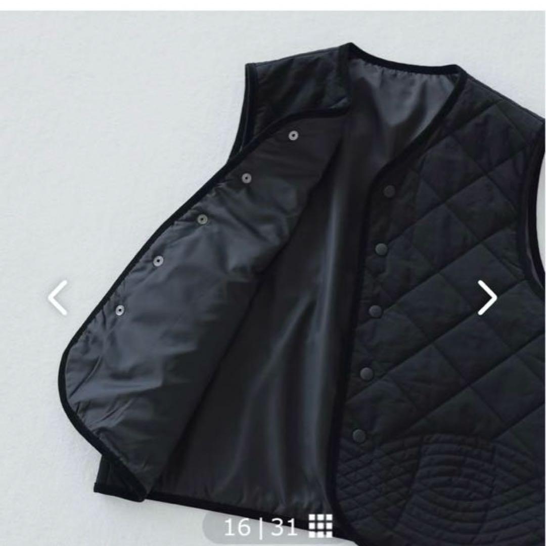 北欧暮らしの道具店　キルティングベスト　ブラック
