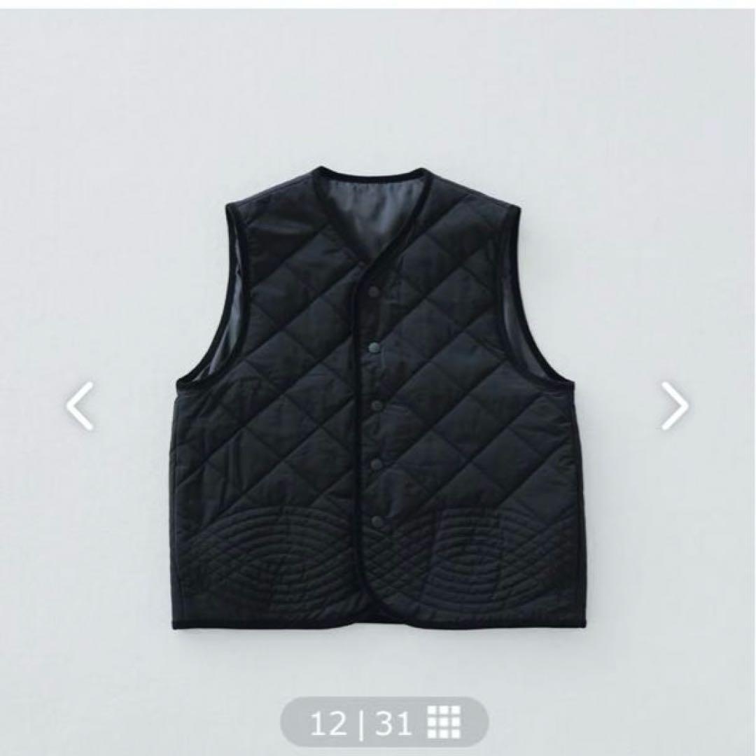 北欧暮らしの道具店　キルティングベスト　ブラック