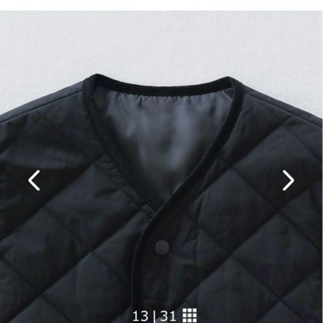 北欧暮らしの道具店　キルティングベスト　ブラック