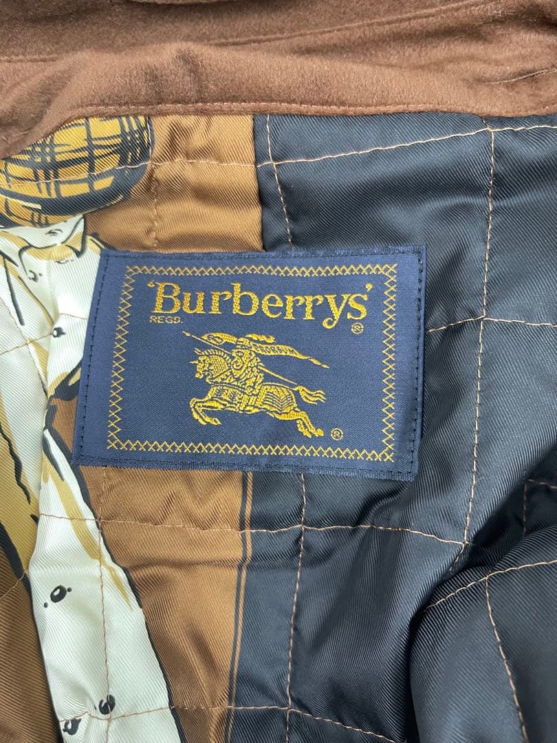 【美品】Burberrys ブラウン 2way フード付きシングルトレンチコート
