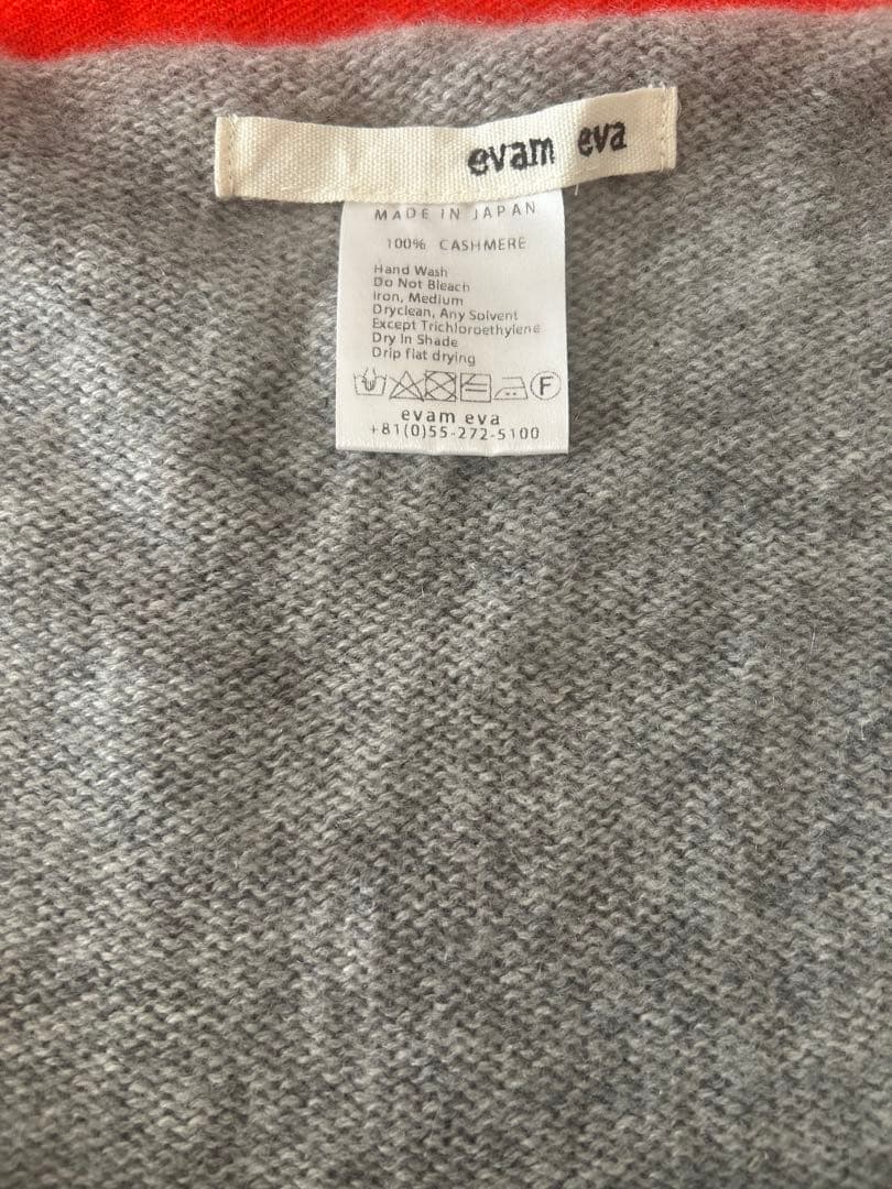 エバムエバ evam eva カシミアトライアングルマフラー