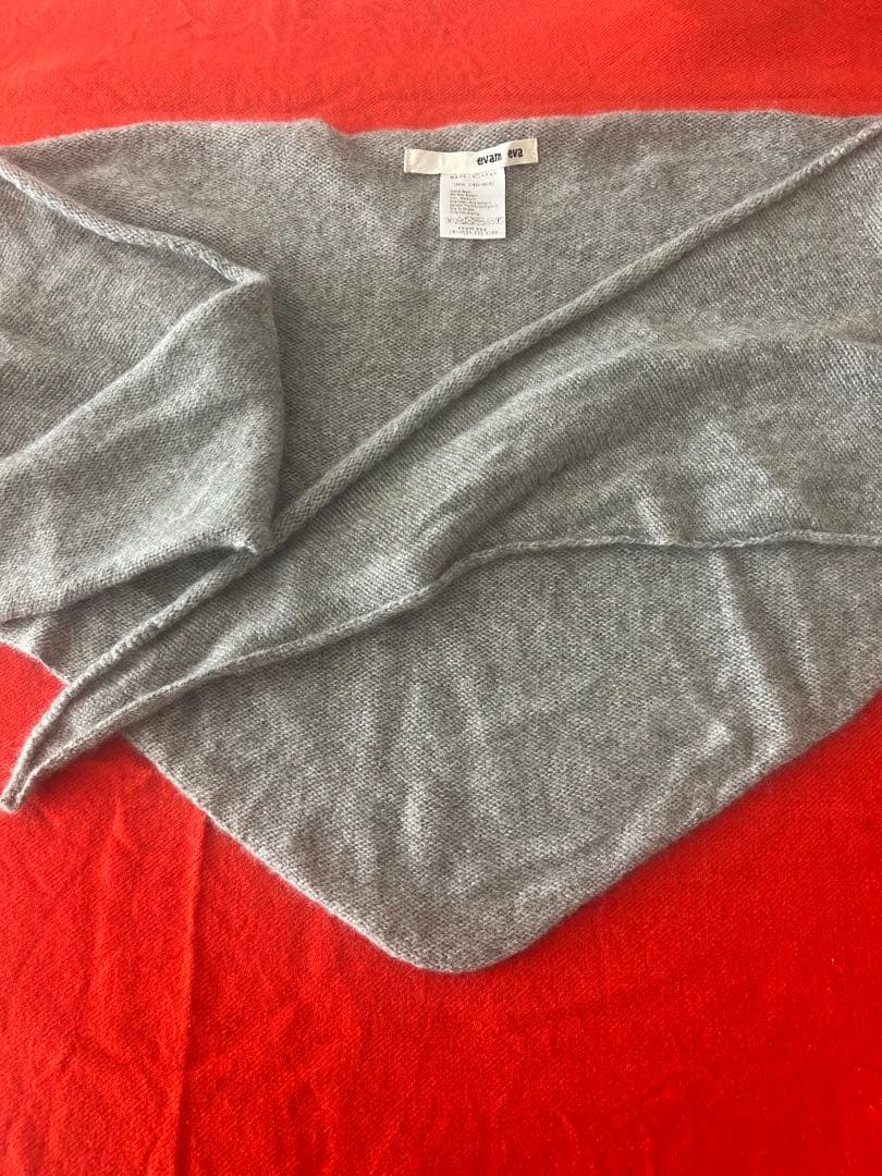 エバムエバ evam eva カシミアトライアングルマフラー