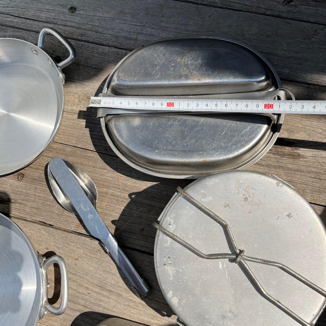 スペシャル！ヴィンテージ軍物メスティン、鍋キャンプセット　チェコ軍メスティン抜き