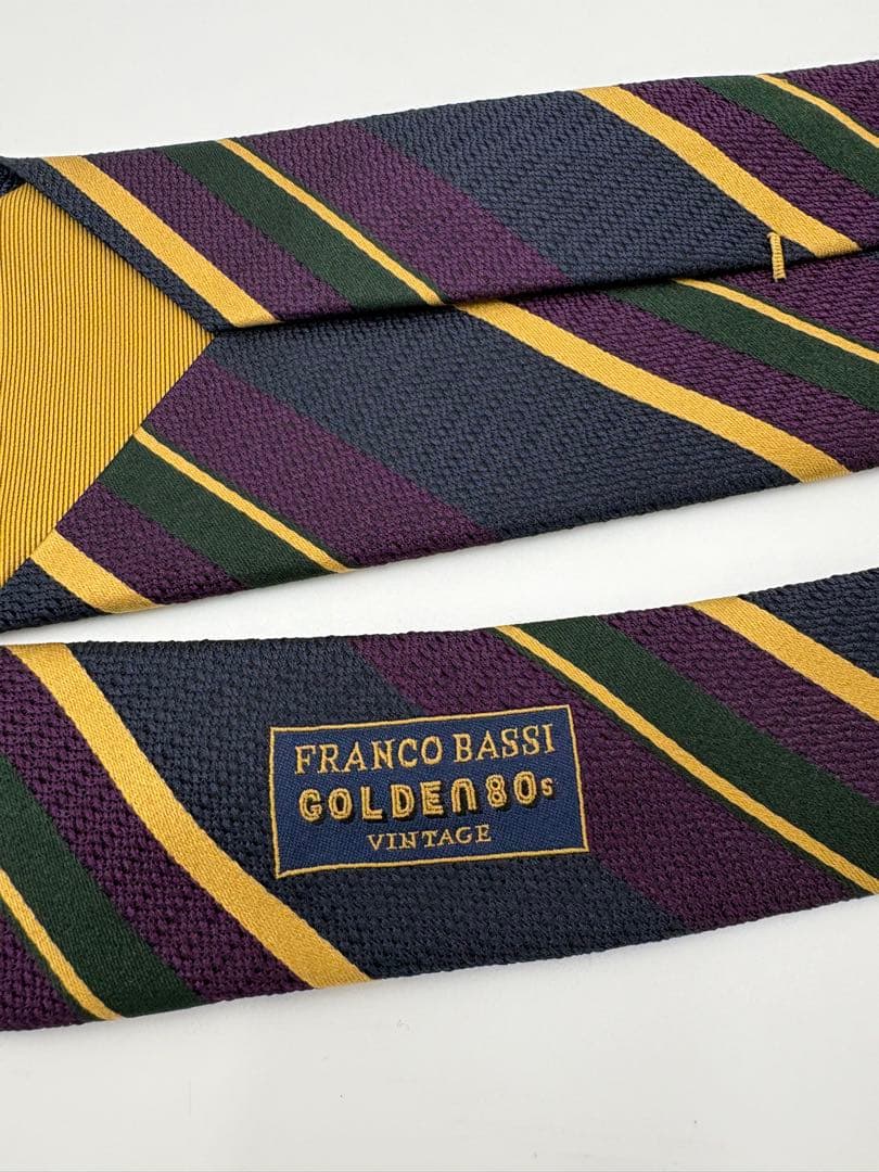 新品未使用　FRANCO BASSI ネクタイ　フランコバッシ　レジメンタル