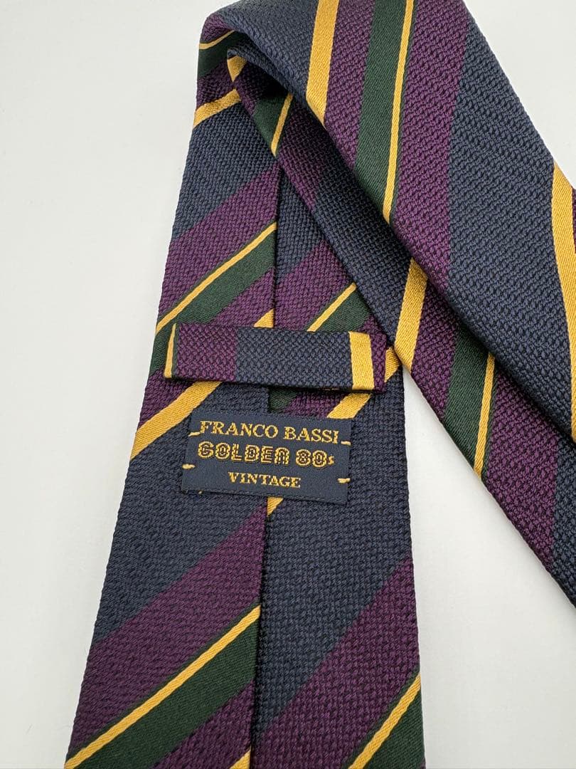 新品未使用　FRANCO BASSI ネクタイ　フランコバッシ　レジメンタル
