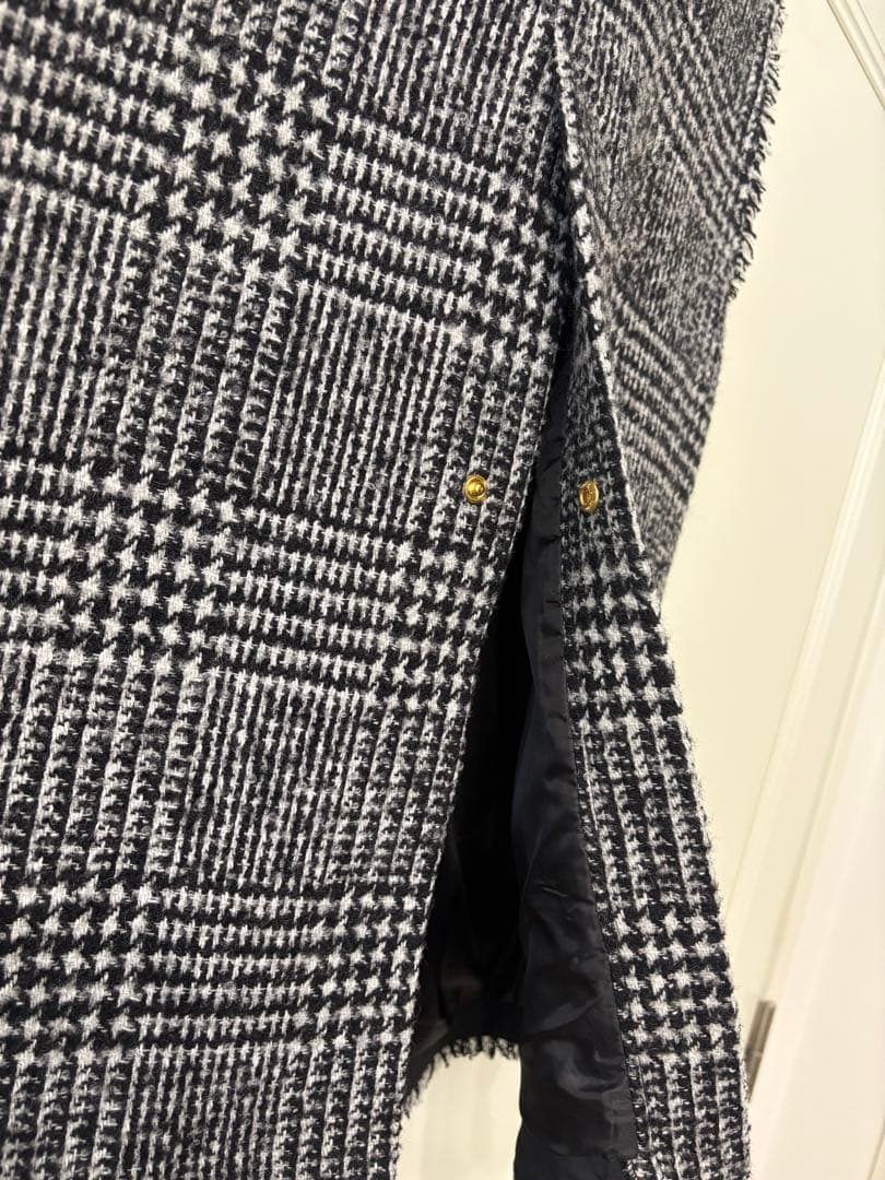 girlish ガーリッシュ グレンチェックツイードジレ