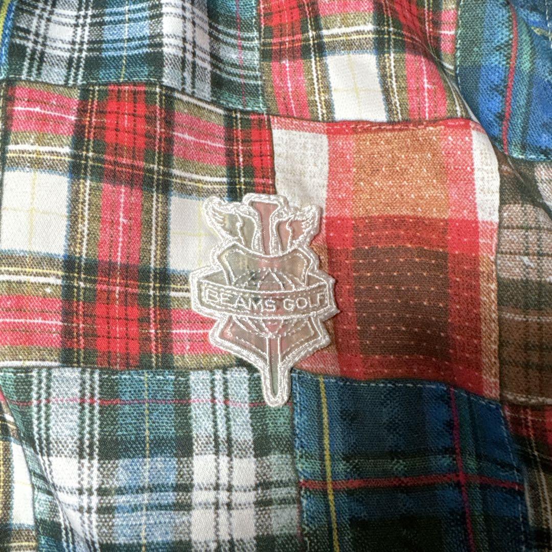 BEAMS GOLF パッチワーク風ジャケット 伸縮性 XL