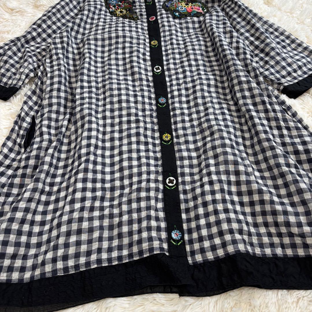 ☆極美品☆オレボレブラ アルベロベロ チュニック ブタさん ボタニカル チェック