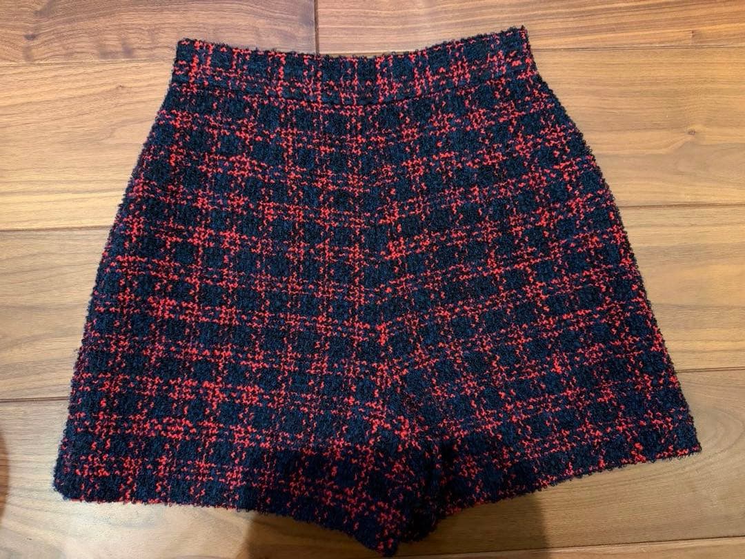 極美品　sheller M ツイードキュロットパンツ