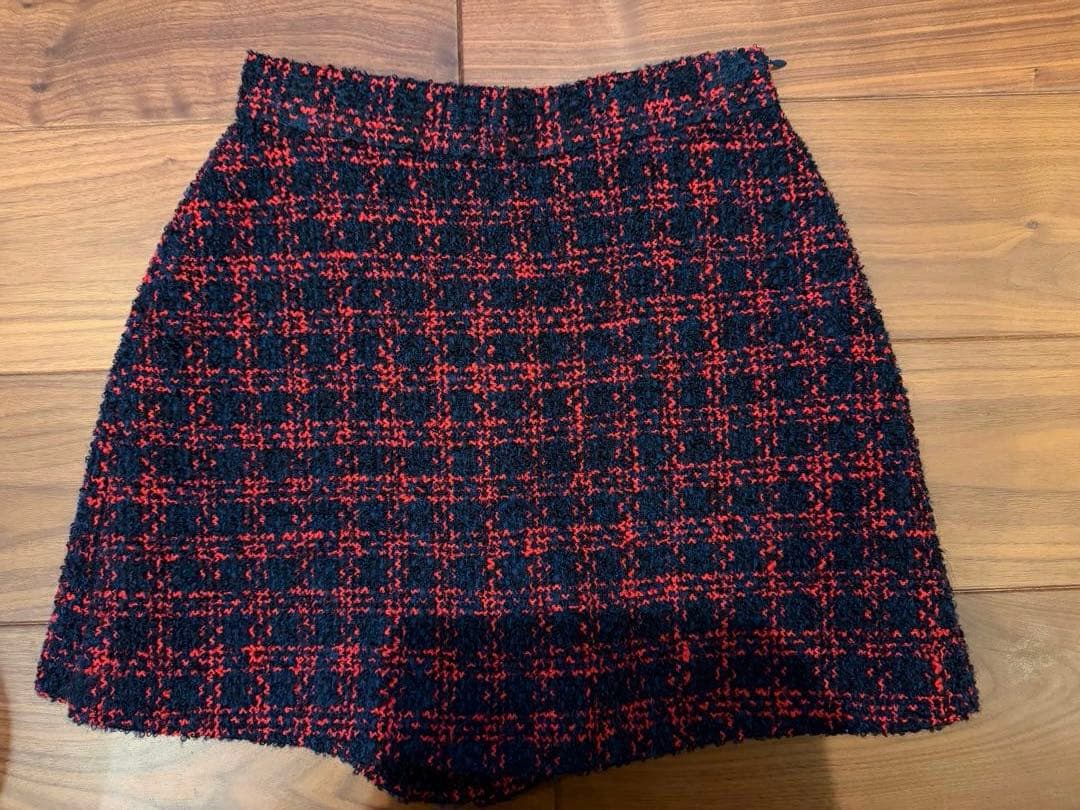 極美品　sheller M ツイードキュロットパンツ