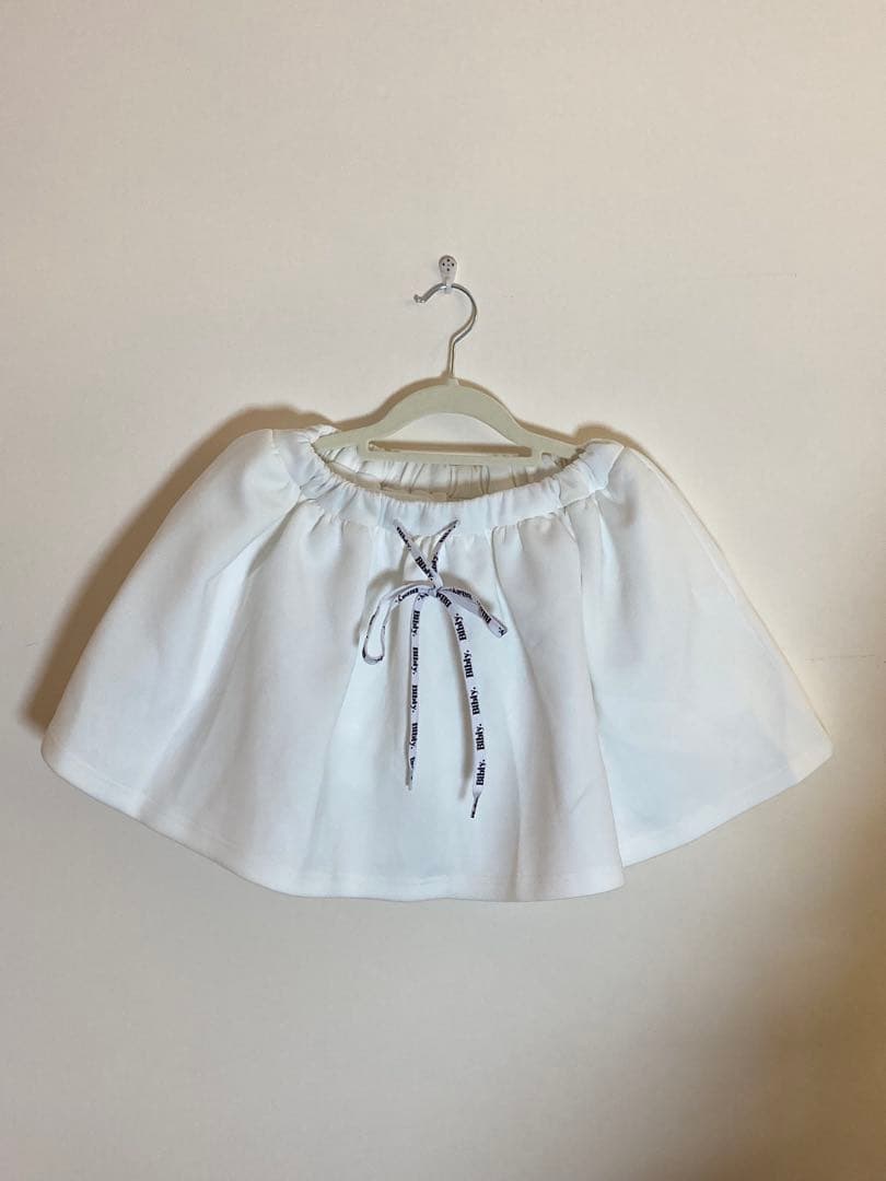 新品未使用Bibiy. NELLY MINI SKIRT ホワイトビビィ