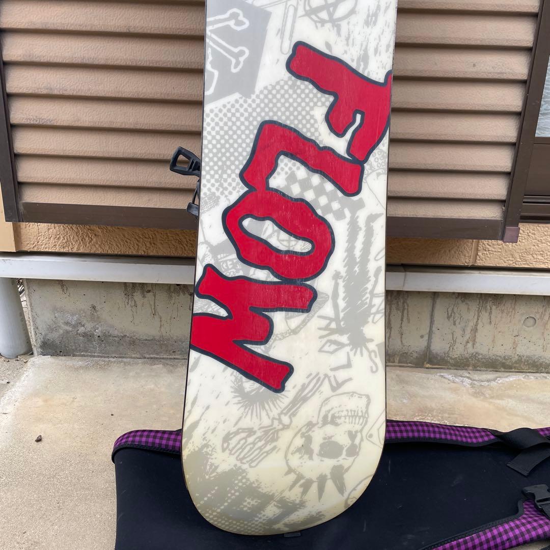 FLOW スノーボード ビンディング、ボードカバー付き