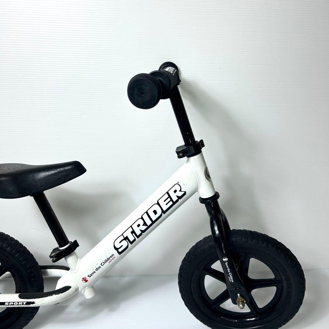 美品☆STRIDER SPORT バランスバイク ペダル無し ホワイト 白