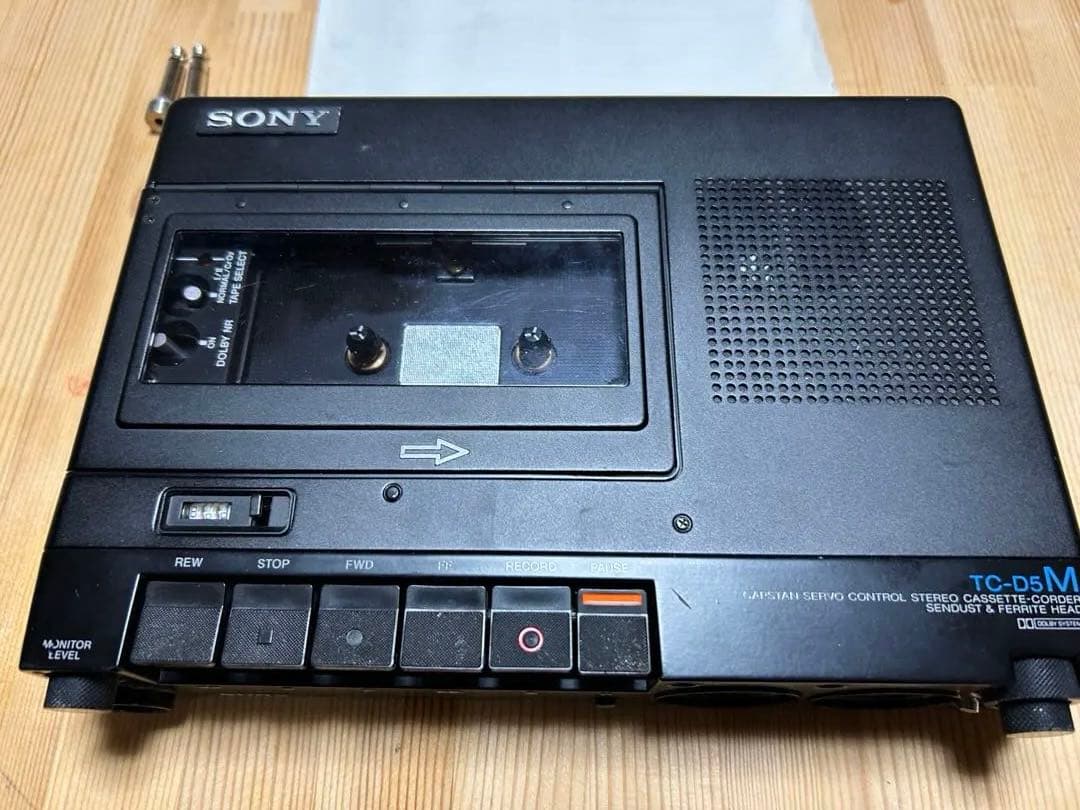 【美品】動作確認済　ソニーデンスケ TC-D5M、純正ACアダプター、説明書付き