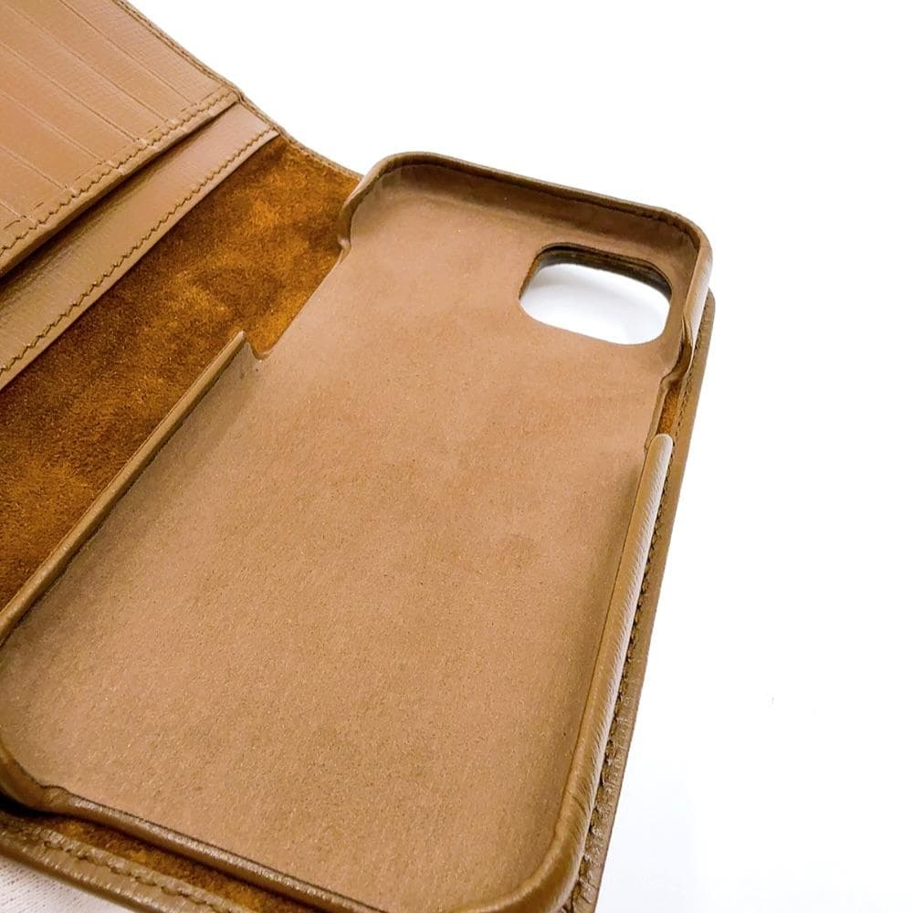 ◇グッチ◇レザー/GGスプリーム/iPhone15/スマホケース/760184