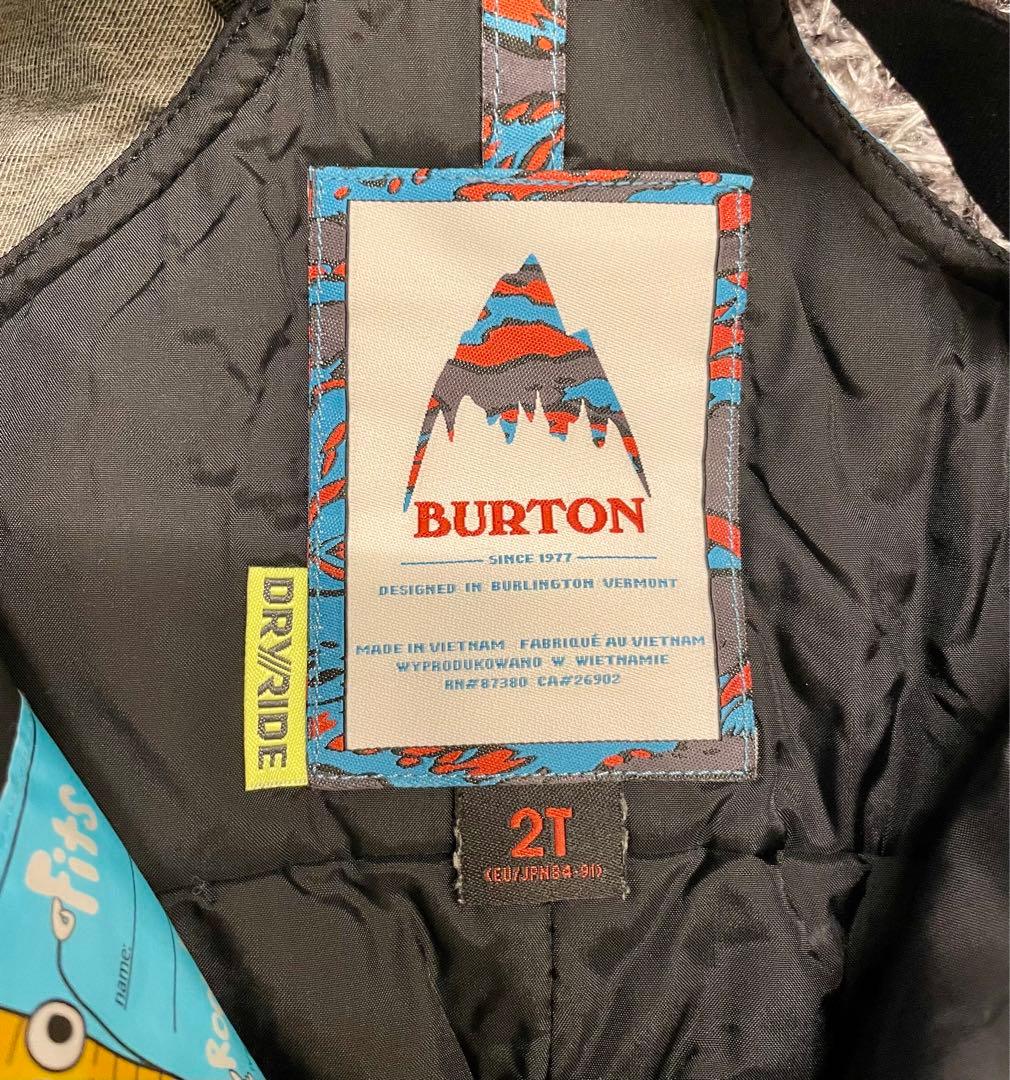 【美品】BURTON スノーボードウェア 2T 上下セット＋フリースパンツ3T