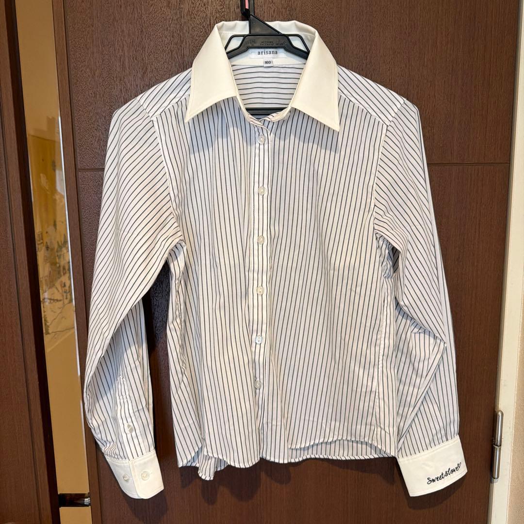 小学生女子　卒業式スーツ&シャツ　黒