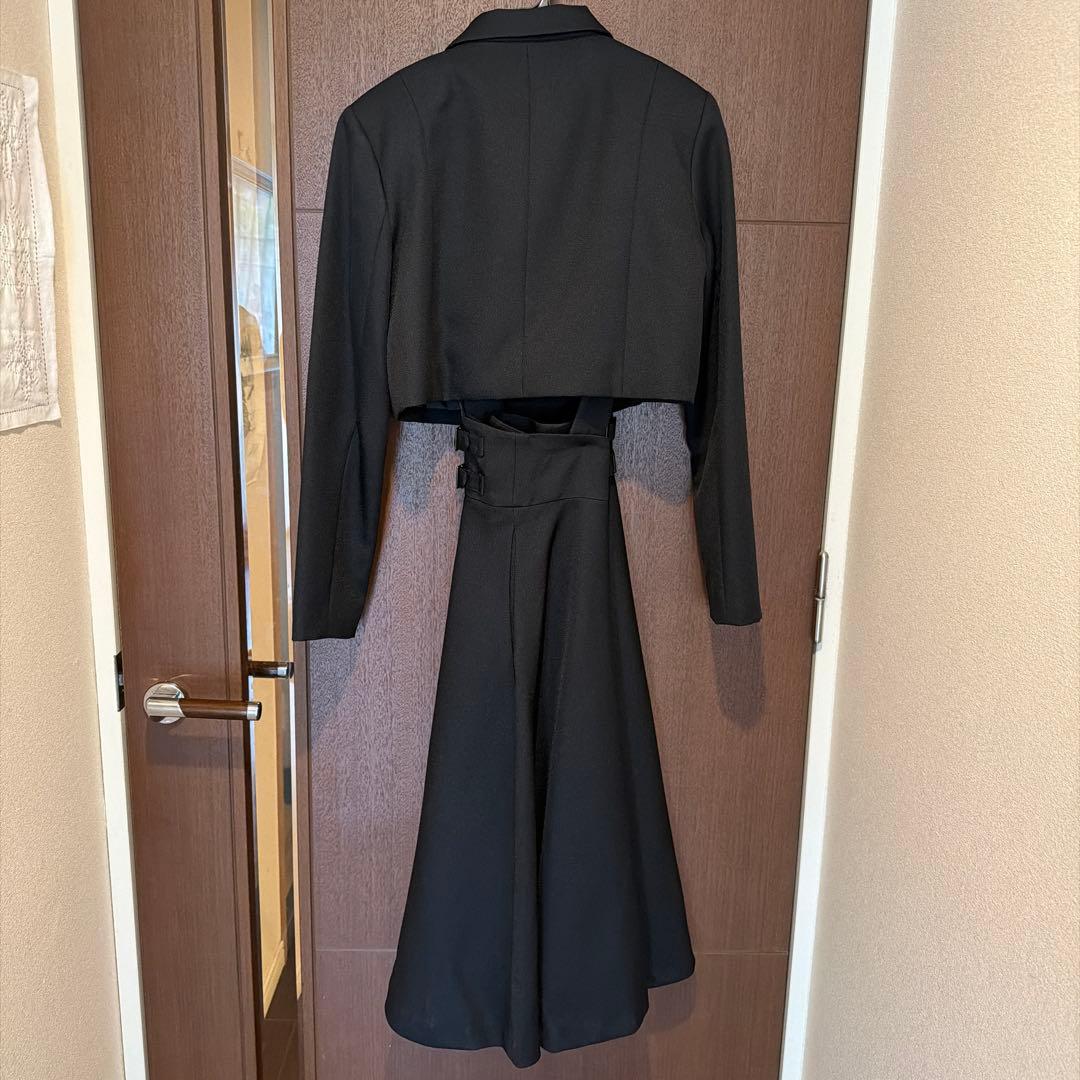 小学生女子　卒業式スーツ&シャツ　黒