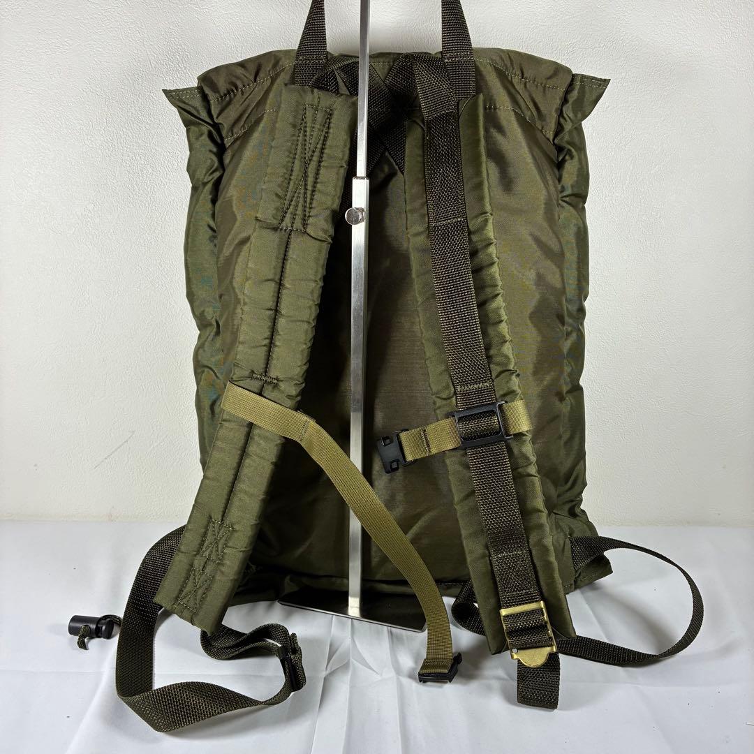 [極美品] PORTER force バックパック リュック カーキ2way