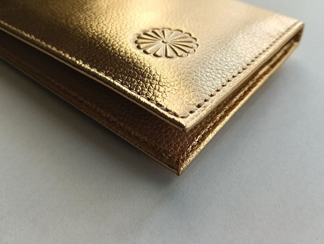 【新品・未使用】皇居 長財布　ゴールド　金
