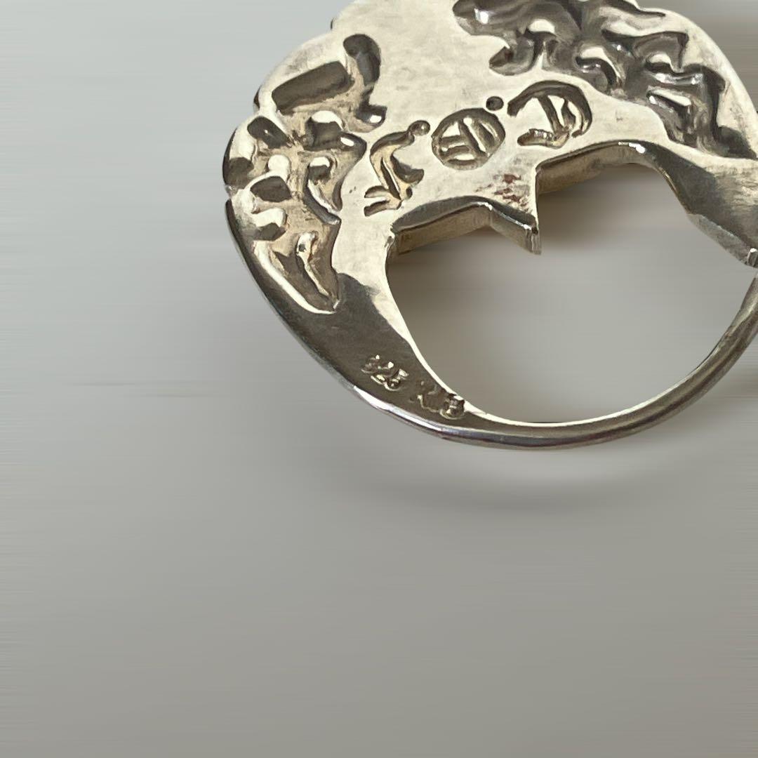 シルバー925×18Kピアス(太陽)左耳用