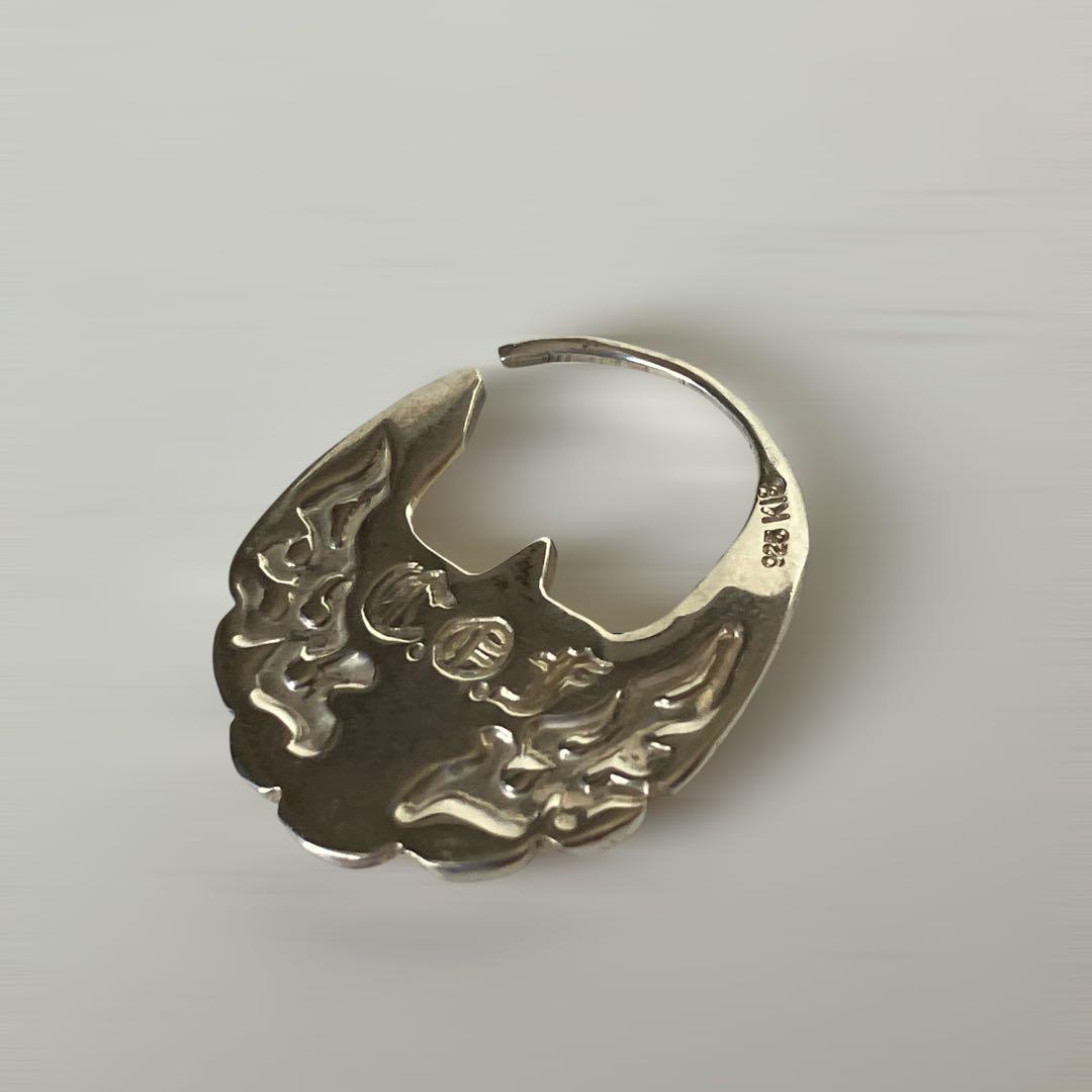 シルバー925×18Kピアス(太陽)左耳用