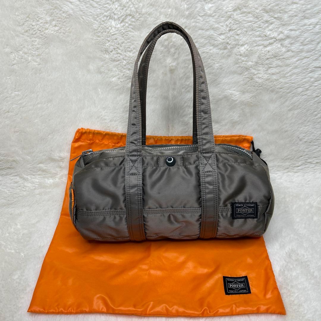 ✨美品✨PORTER タンカー ボストン シルバーグレー 廃盤 保存袋付！