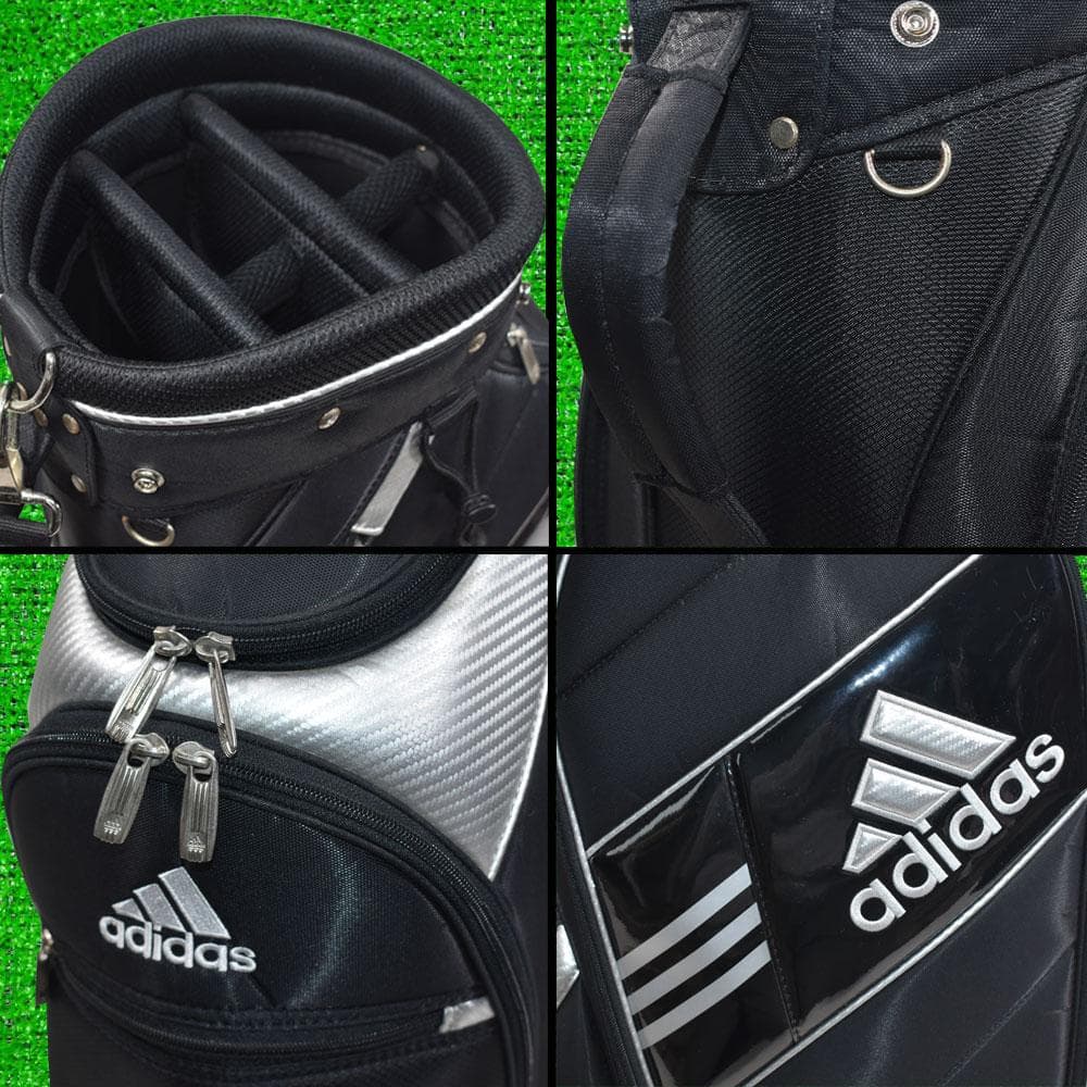 アディダス ゴルフ 軽量キャディーバック９型【ブラック】中古！