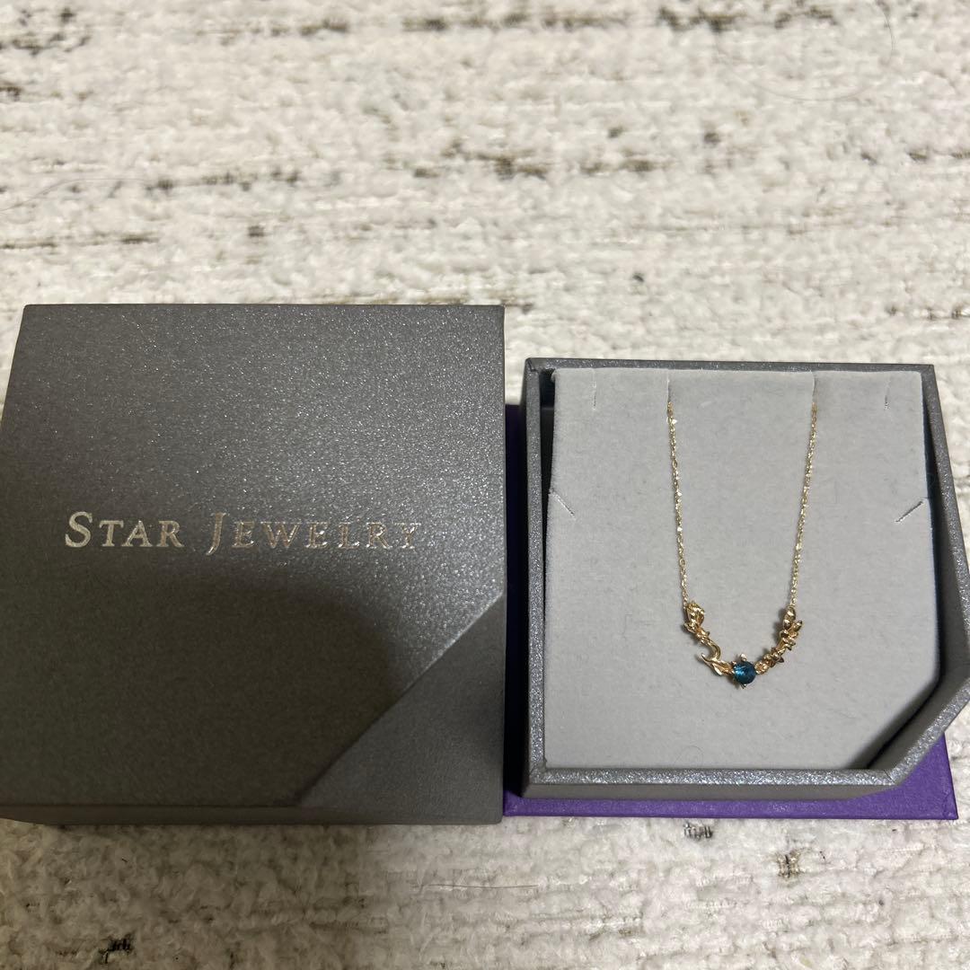 スタージュエリー　k10 ブルートパーズネックレス