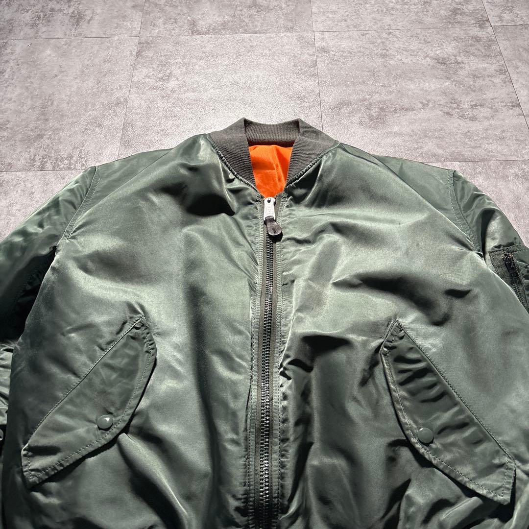 90s USA製　濃緑　alpha ma-1 reversible jkt