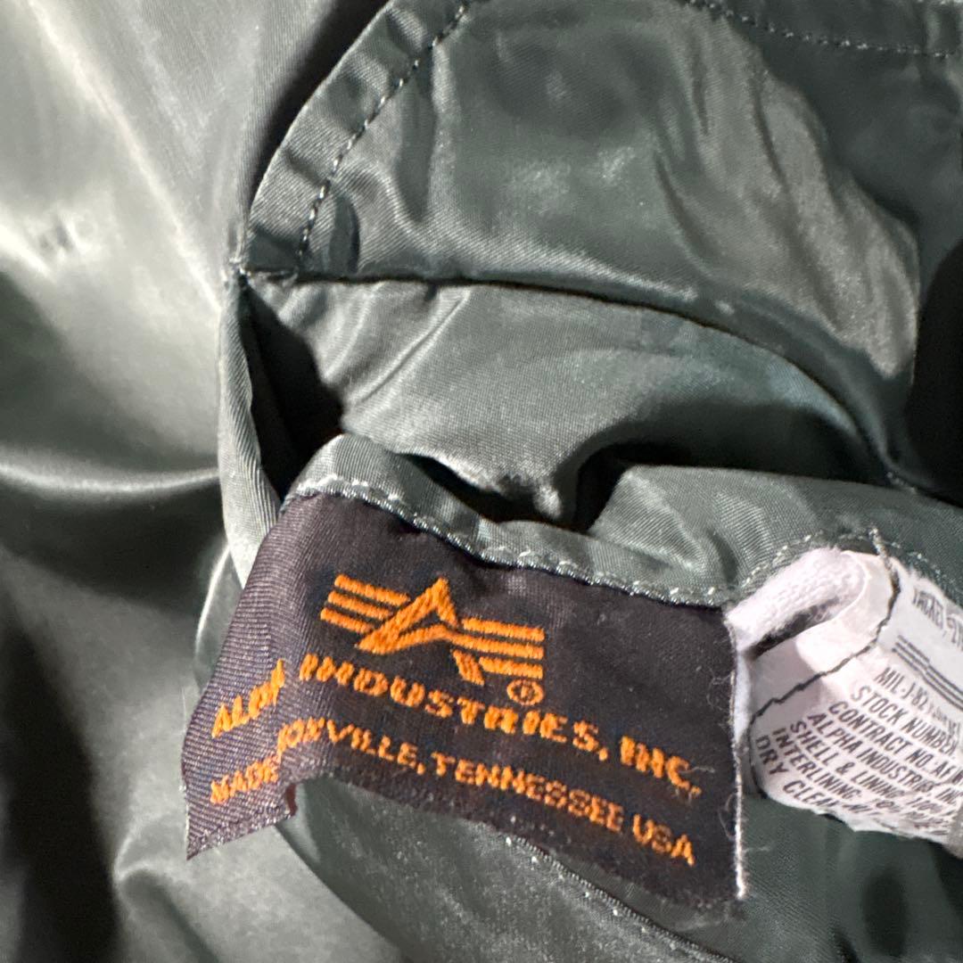 90s USA製　濃緑　alpha ma-1 reversible jkt