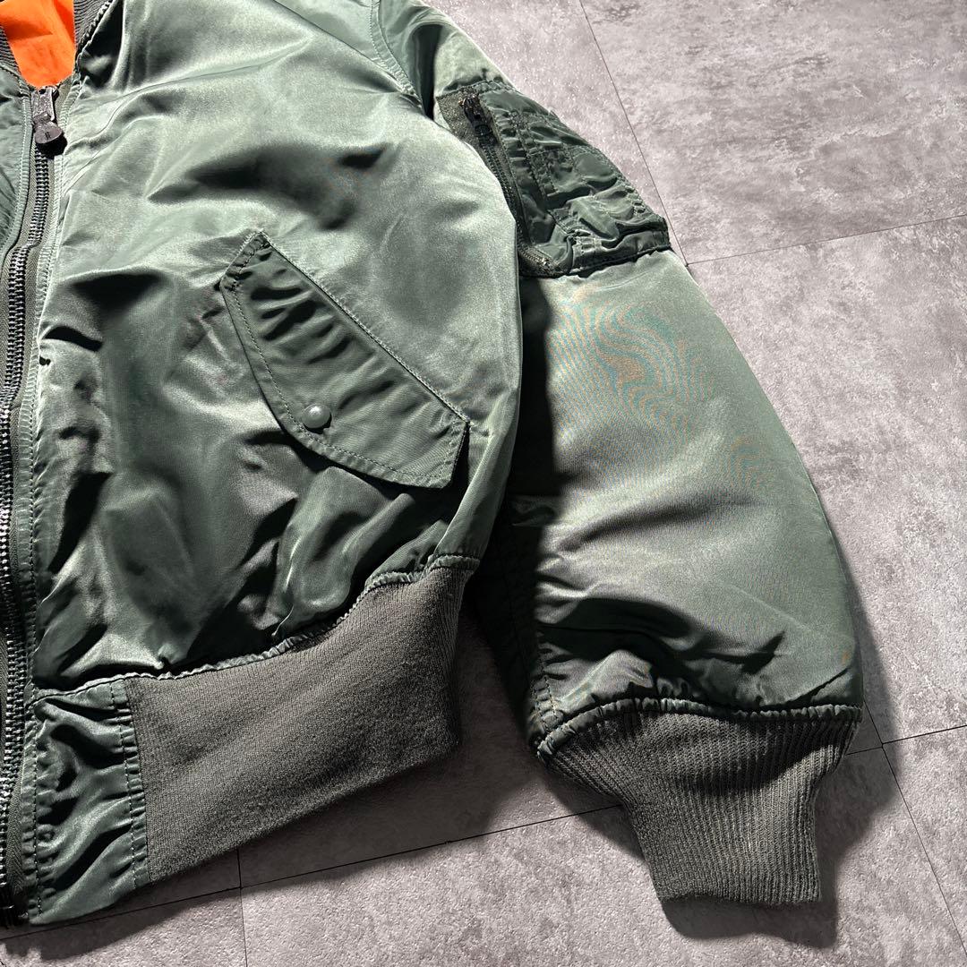 90s USA製　濃緑　alpha ma-1 reversible jkt