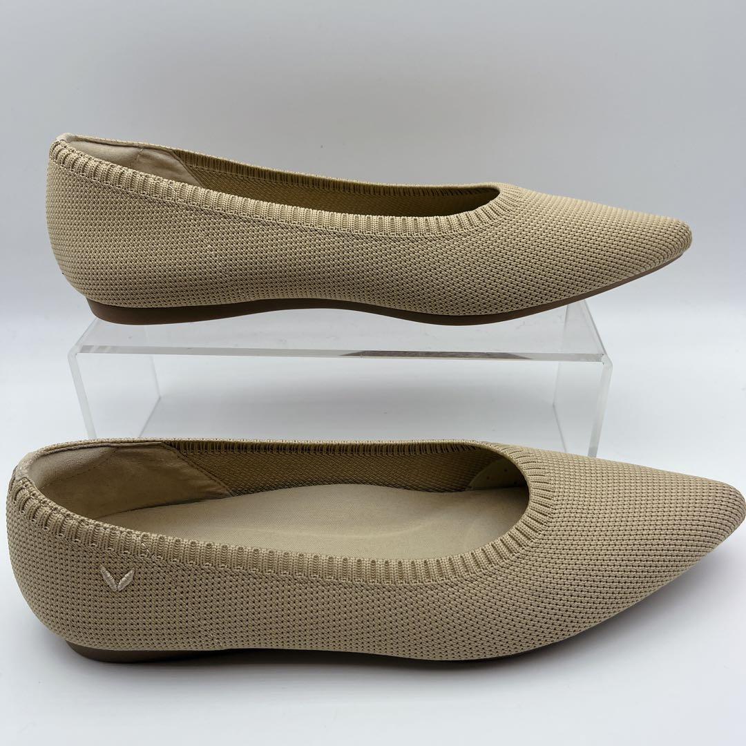 着用数回 VIVAIA ビバイア ニットポインテッド フラットパンプス 38.5