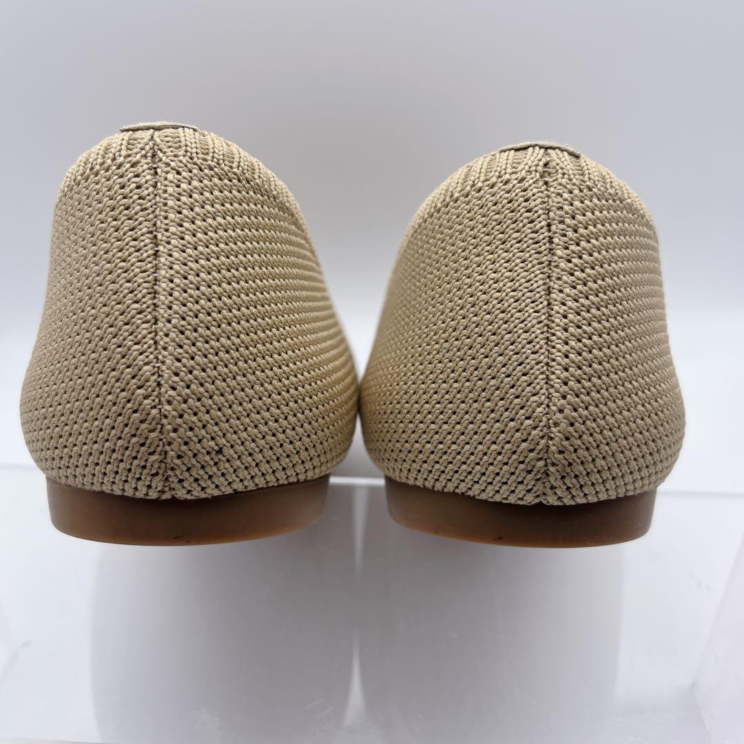 着用数回 VIVAIA ビバイア ニットポインテッド フラットパンプス 38.5