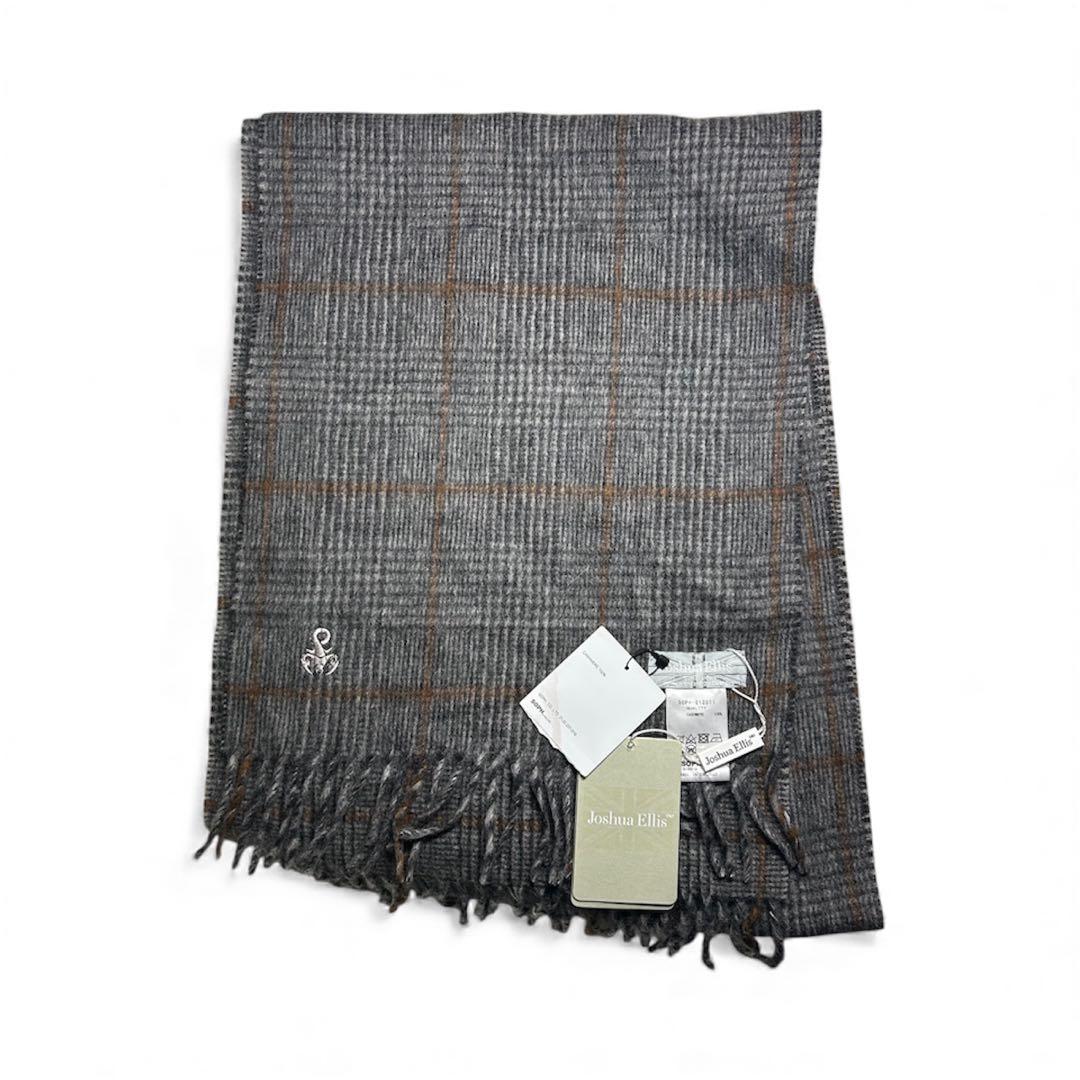 最終値下 新品タグJoshua Ellis×SOPH. カシミヤチェックマフラー