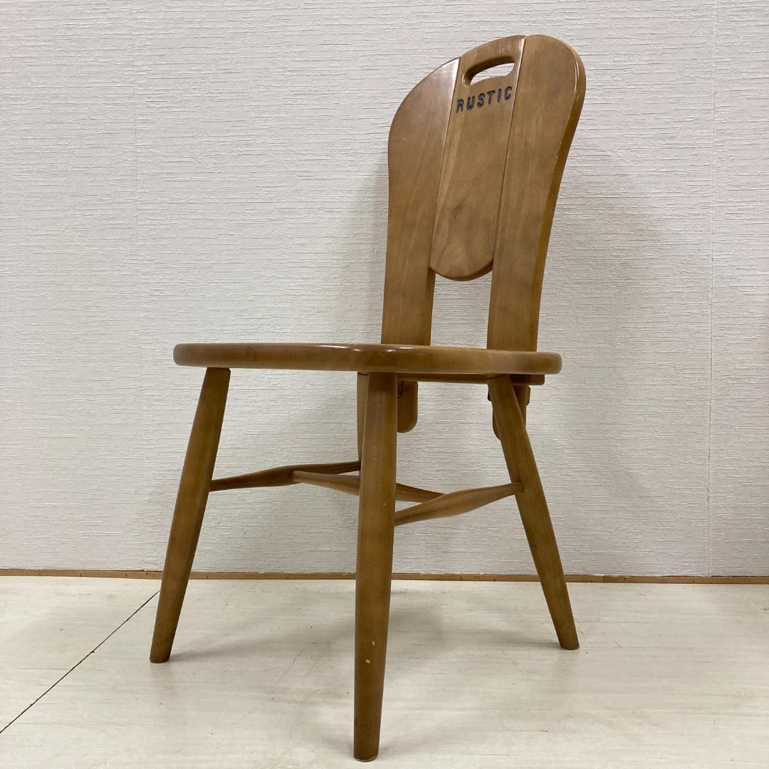 【カリモク】ルスティック　ダイニングチェア　２脚セット　椅子　カントリー B