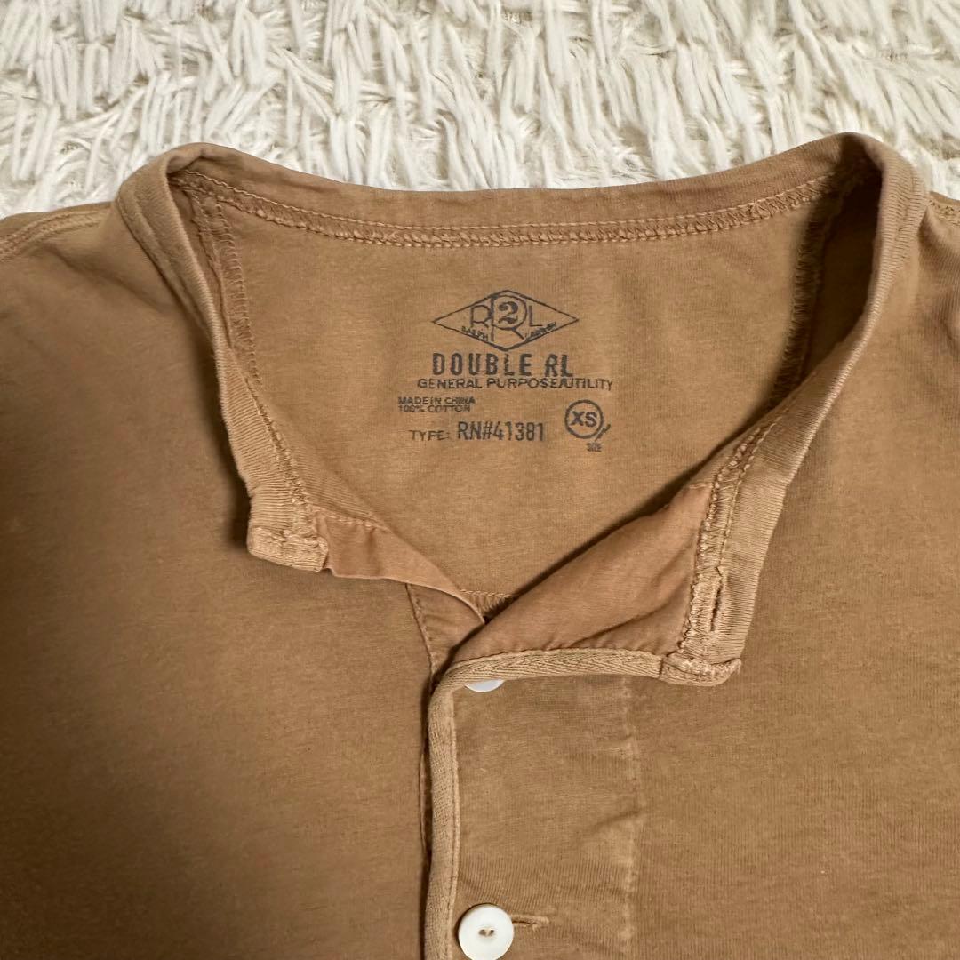 【DOUBLERL】ダブルアールエル ポロシャツ 半袖 ブラウン XS