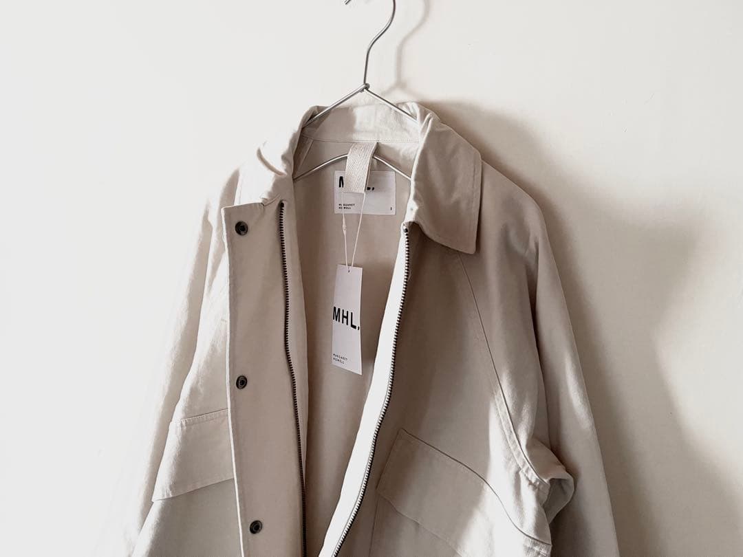 新品タグ付 マーガレットハウエル 襟付きコットンブルゾン 4.3万 カタログ掲載