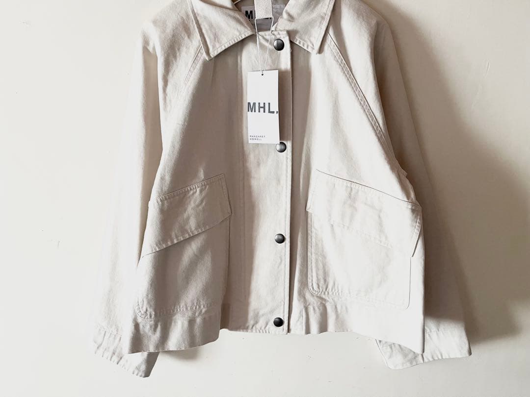 新品タグ付 マーガレットハウエル 襟付きコットンブルゾン 4.3万 カタログ掲載